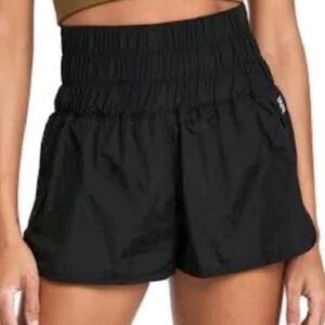Free People Movement The Way Home Shorts Large Speed Up Black Lined Gym Fitness